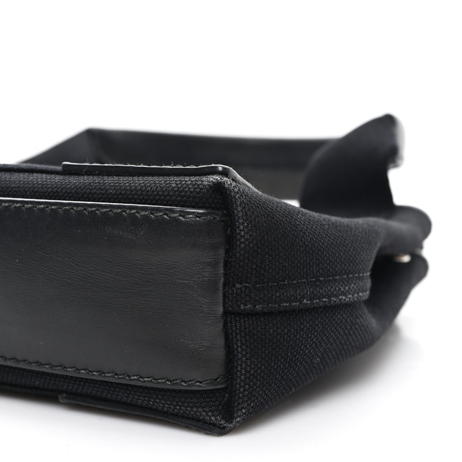 Balenciaga Cotton Canvas Calfskin Navy Cabas XS Black 11 of 12