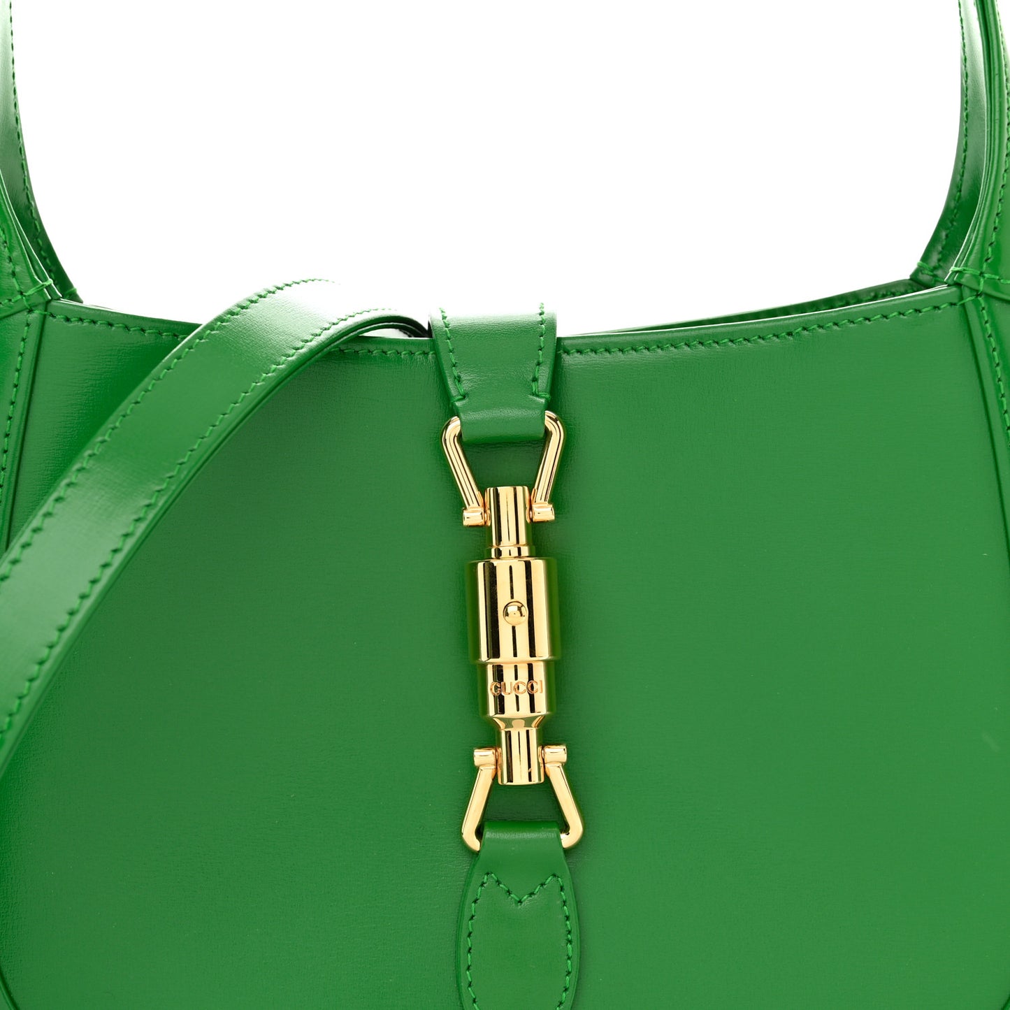 Boarded Dyana Lux Calfskin Small Jackie 1961 Hobo Emerald