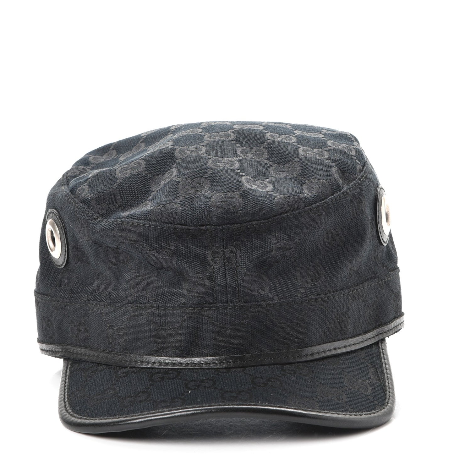 Monogram Military Horsebit Buckle Cap S Black