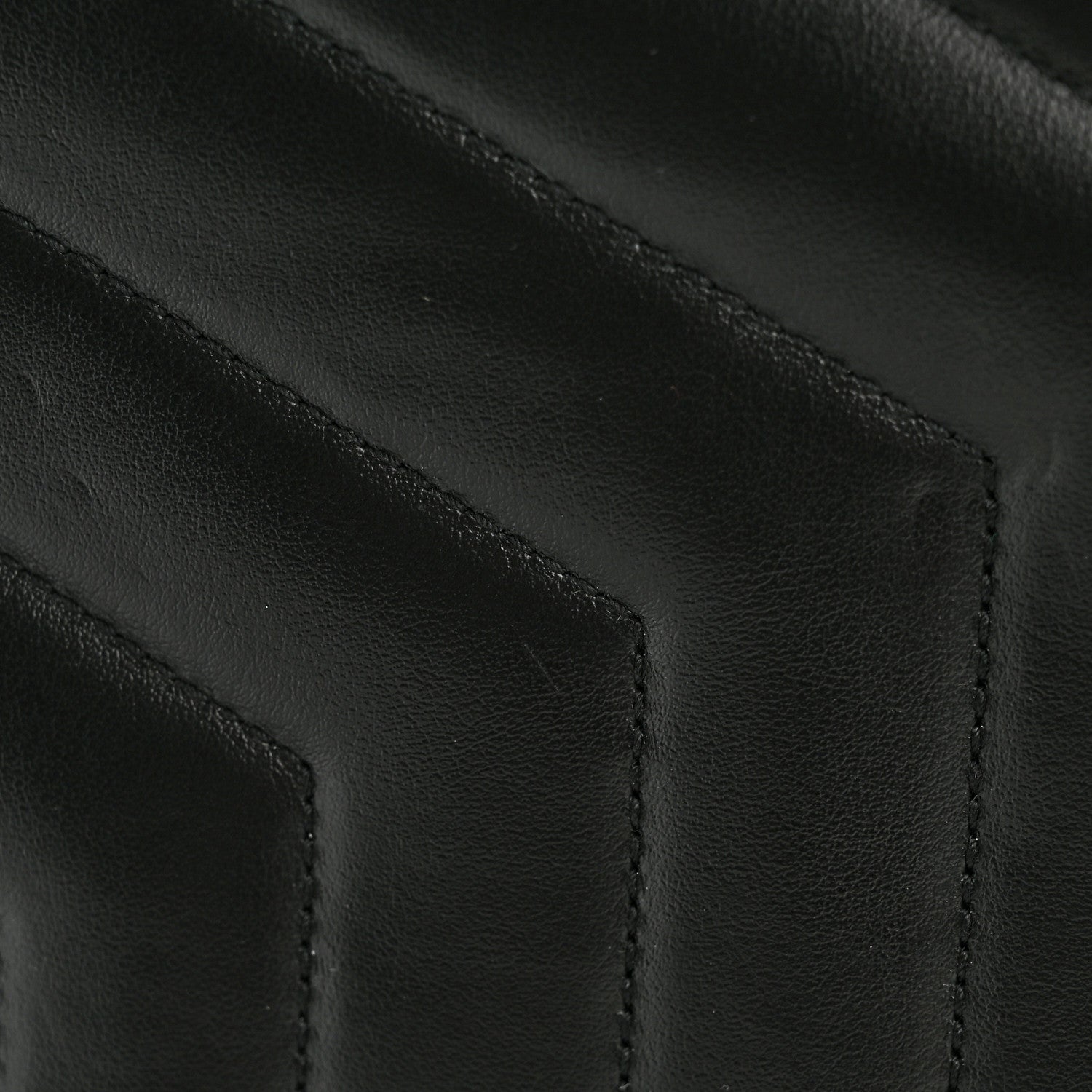 Saint Laurent Calfskin Y Quilted Monogram Monochrome Large Loulou Chain Satchel Black 13 of 13
