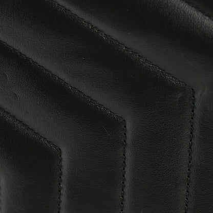 Saint Laurent Calfskin Y Quilted Monogram Monochrome Large Loulou Chain Satchel Black 13 of 13