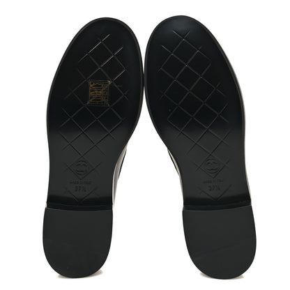 Chanel Lambskin Quilted CC Turnlock Loafers 37.5 Black 5 of 9