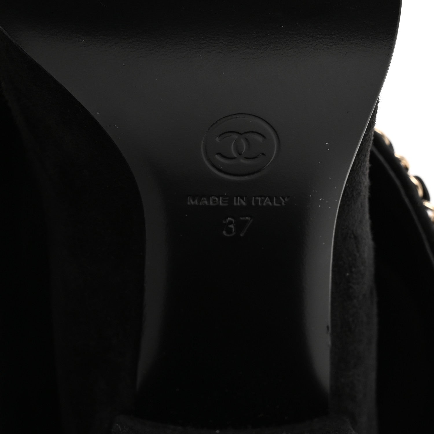 Chanel Suede Calfskin Lambskin Cap Toe Chain Fold Over High Boots