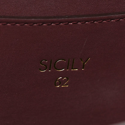 Dolce & Gabbana Vitello Morbido Large Sicily 62 Bag Burgundy 9 of 13
