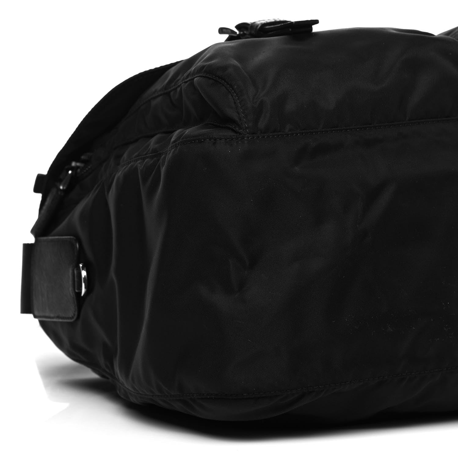 Prada Nylon Vela Messenger Bag Black 6 of 10