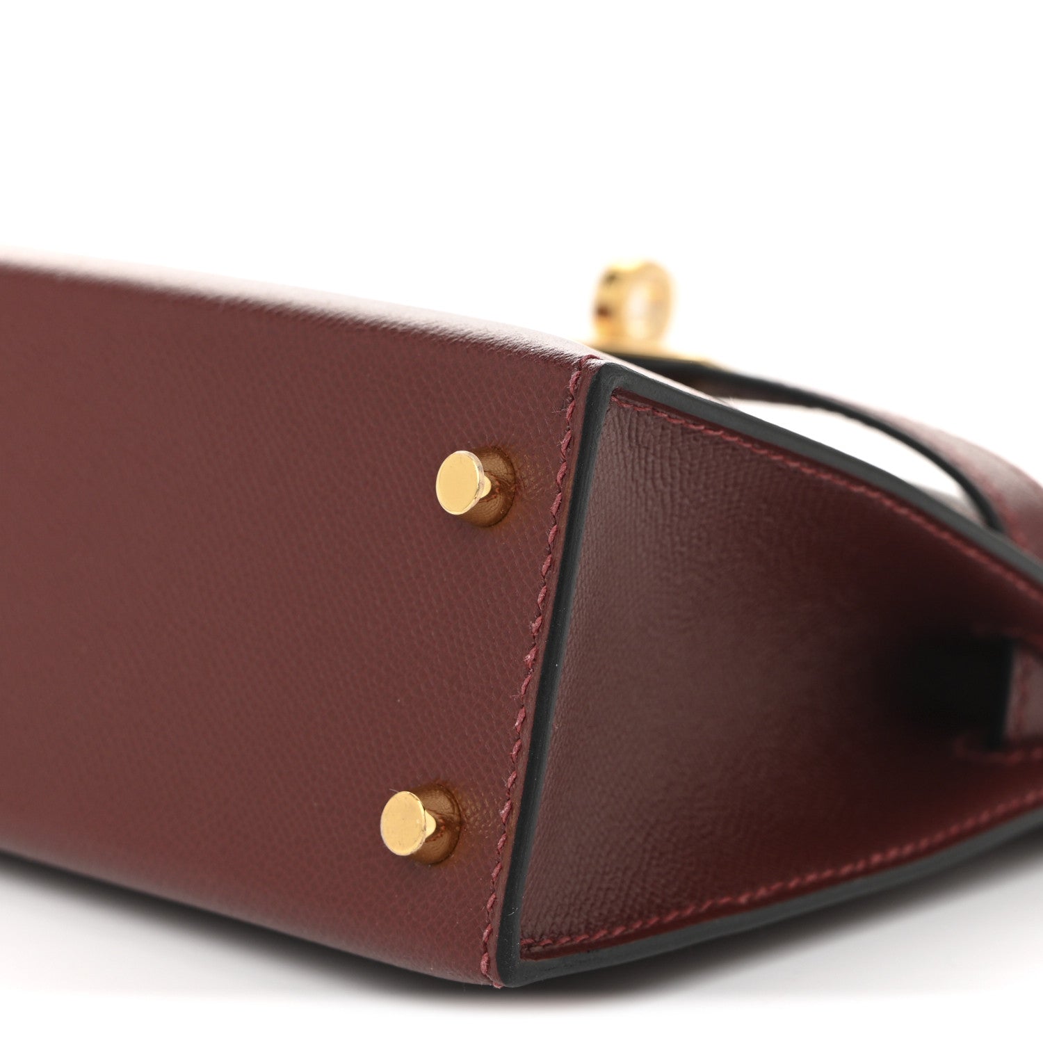 Hermes Madame Calfskin Mini Kelly Sellier 20 Rouge H 10 of 11