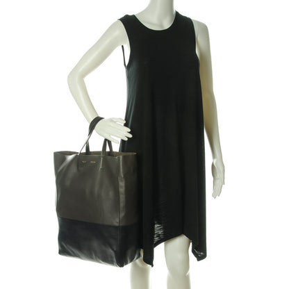 Celine Smooth Lambskin Vertical Bi-Cabas Anthracite 2 of 7