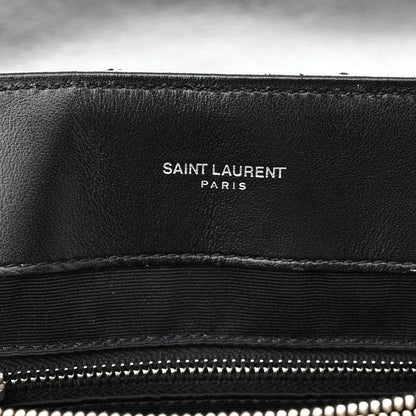 Saint Laurent Calfskin Y Quilted Monogram Medium Loulou Chain Satchel Black 6 of 11