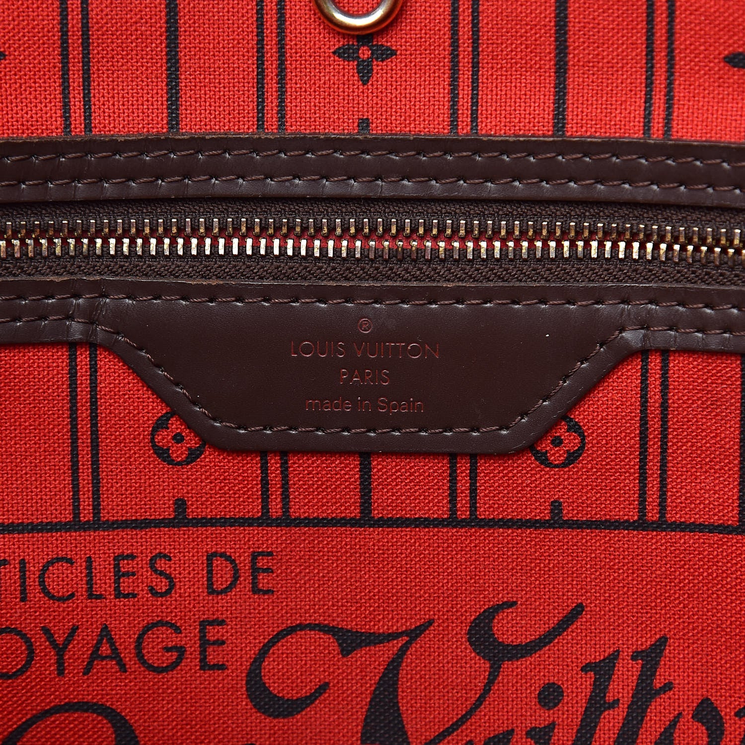 Louis Vuitton Damier Ebene Neverfull MM 6 of 18