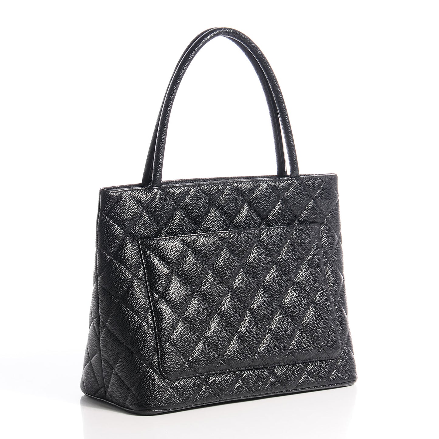 Caviar Medallion Tote Black