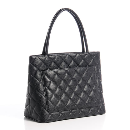 Chanel Caviar Medallion Tote Black 3 of 8