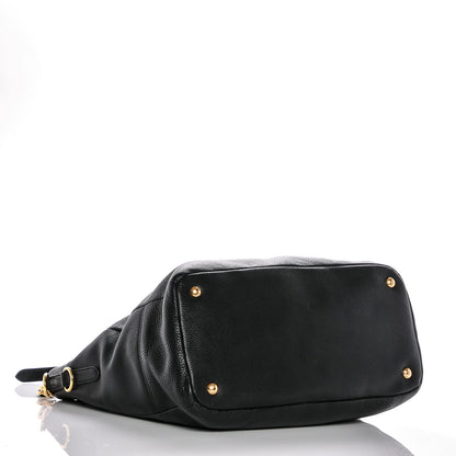 Prada Vitello Daino Top Handle Tote Nero Black 4 of 6