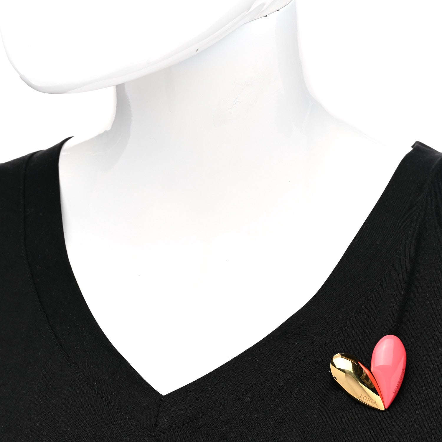 Louis Vuitton Resin Heart Brooch Red 2 of 4