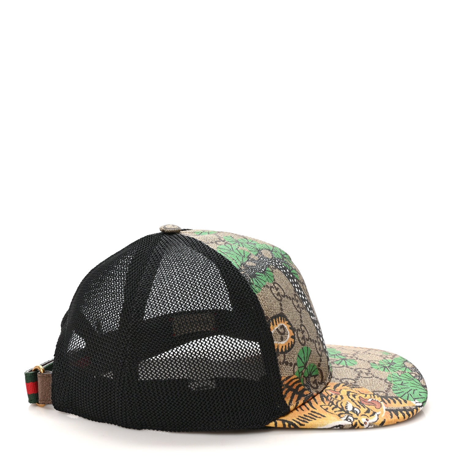 Gucci GG Supreme Monogram Bengal Print Baseball Hat 58 Beige Yard 5 of 9
