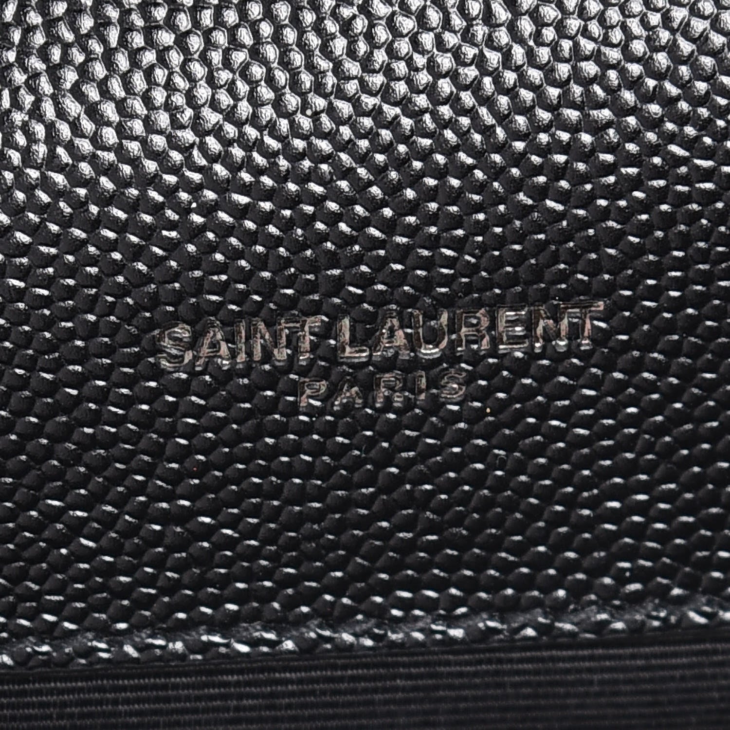 Saint Laurent Grain De Poudre Textured Mixed Matelasse Triquilt Medium Monogram Satchel Black 6 of 8