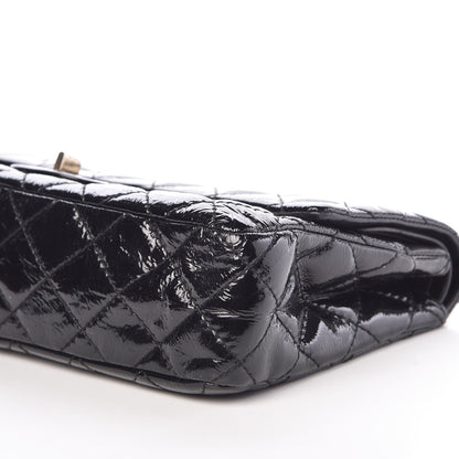 Chanel Distressed Patent Quilted 2.55 Reissue 226 Flap Black 6 of 10