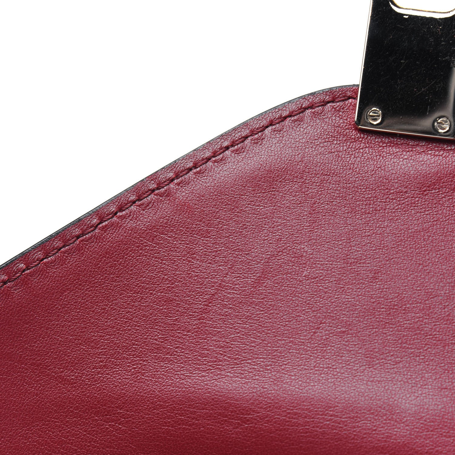 Valentino Garavani Suede Panther Shoulder Bag Red 8 of 17