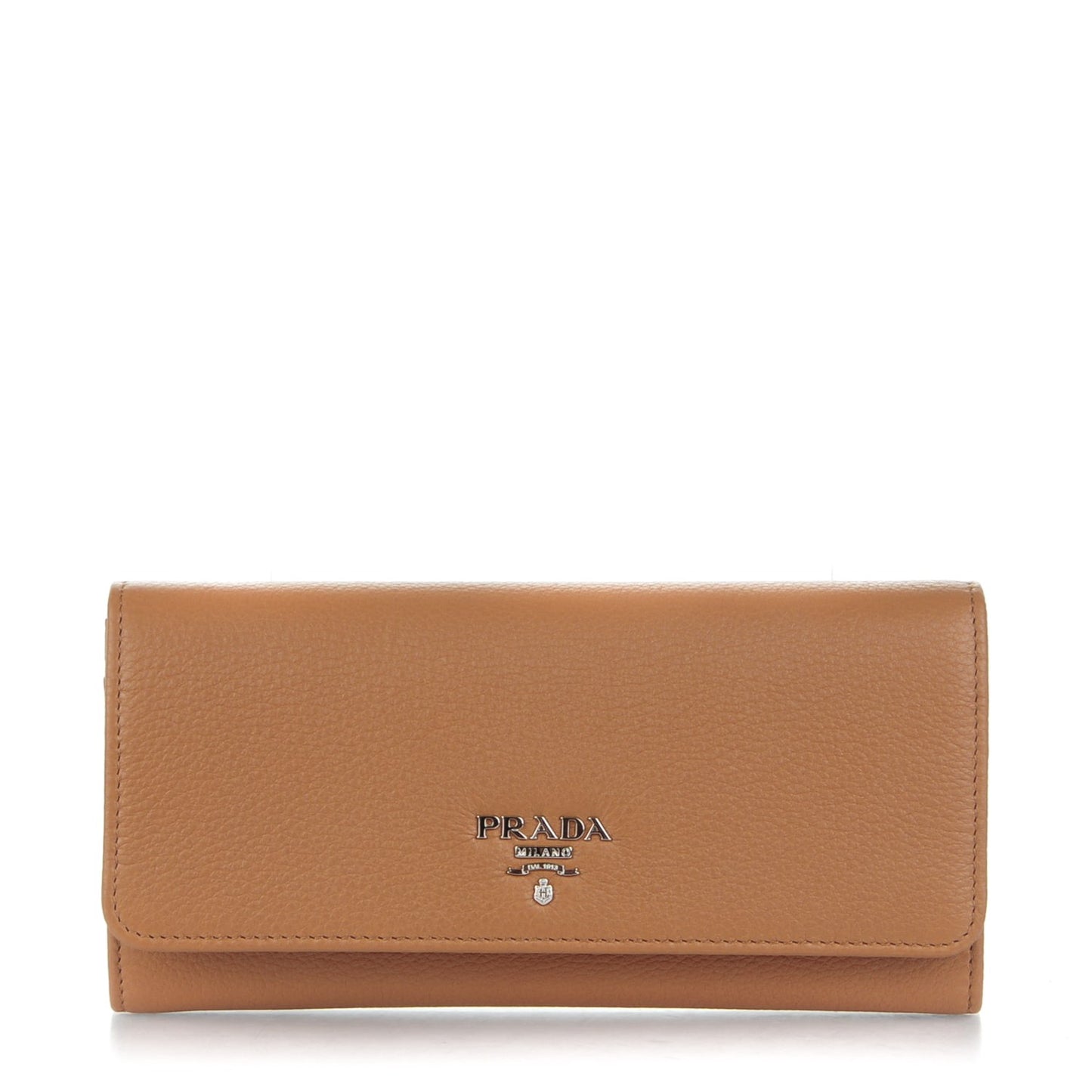 Vitello Phenix Continental Flap Wallet Caramel