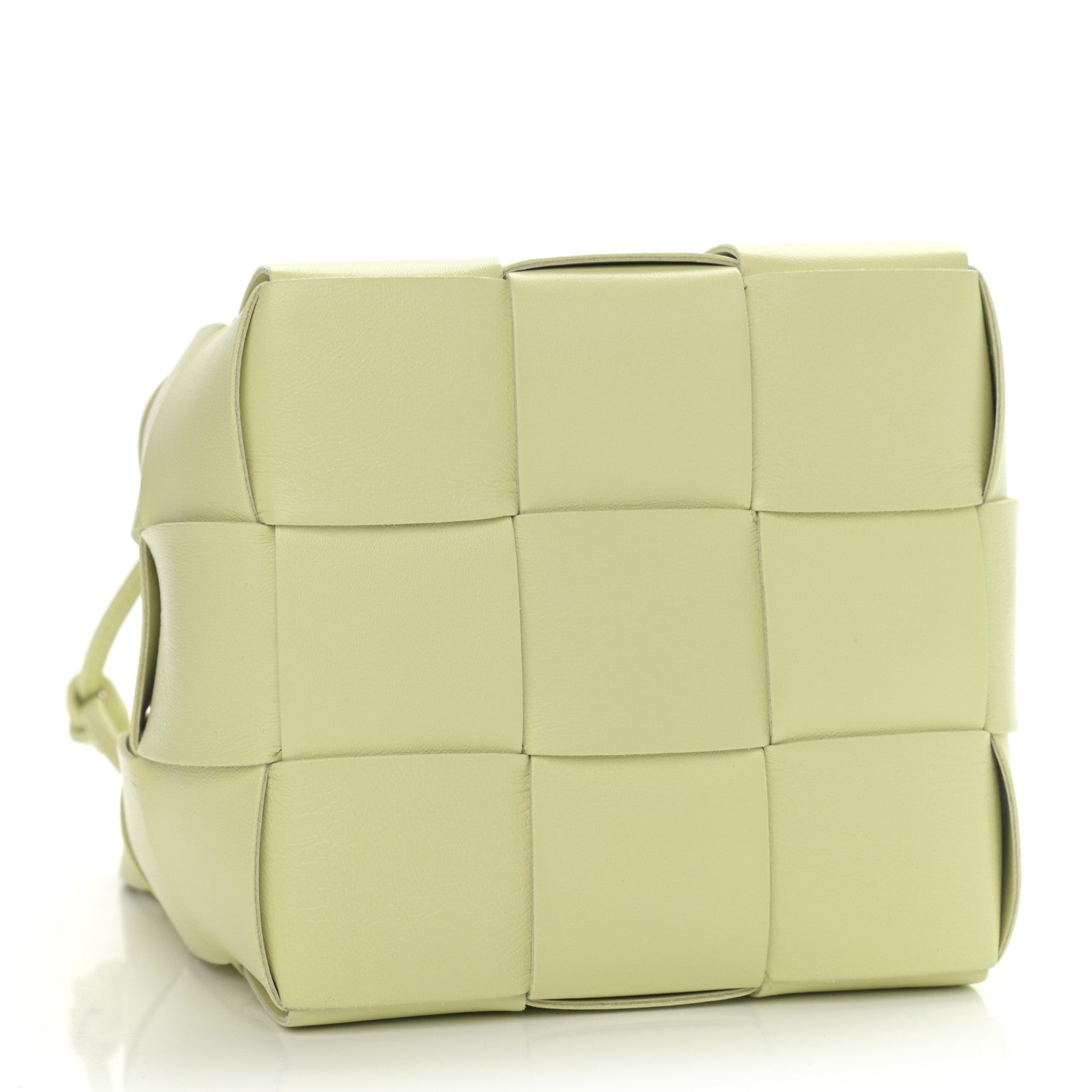 Bottega Veneta Nappa Maxi Intrecciato Cassette Bucket Bag Lemon Washed 4 of 9