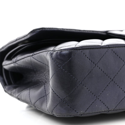 Chanel Iridescent Calfskin Quilted Medium Double Flap Navy 9 of 12
