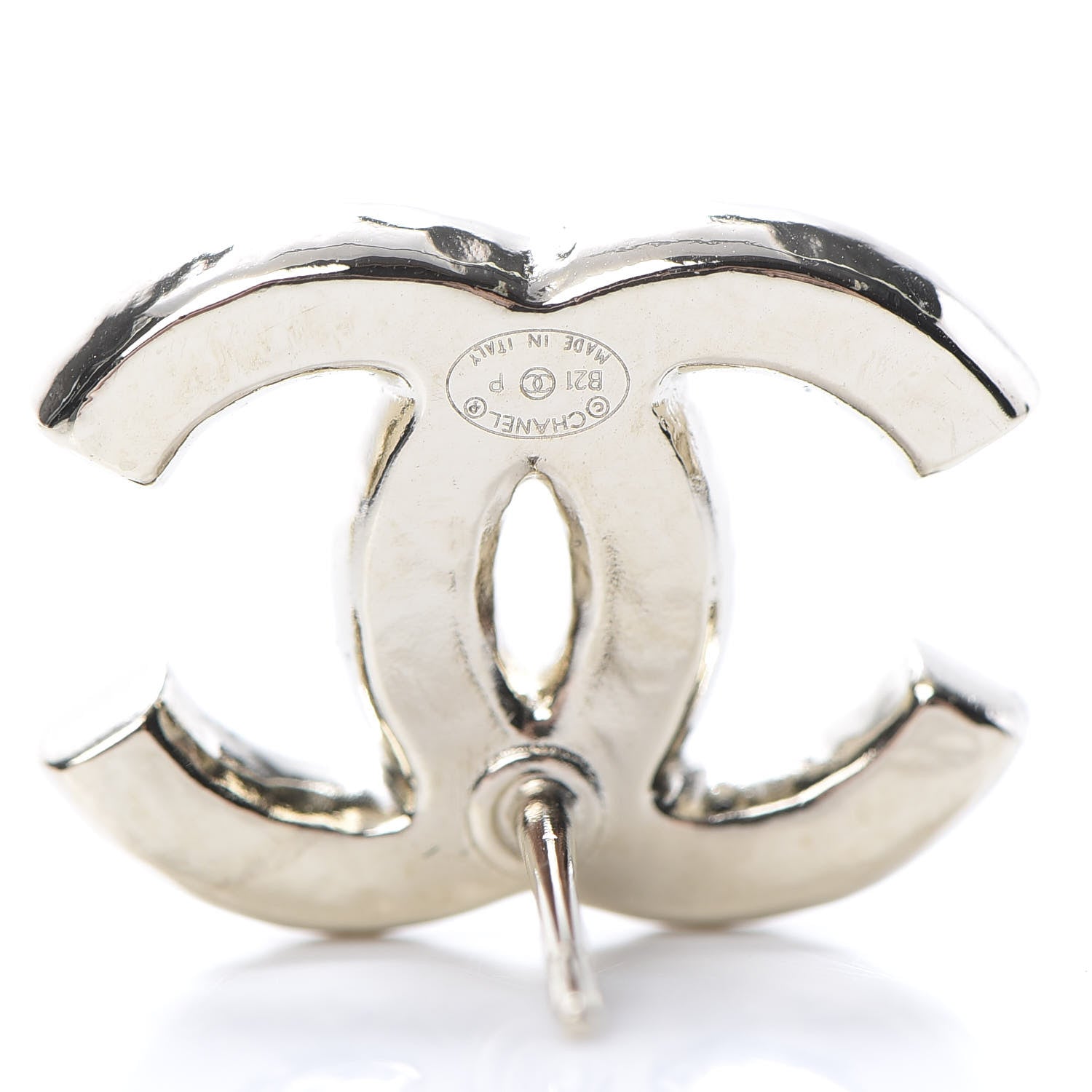 Chanel Pearl CC Earrings Gold 4 of 5