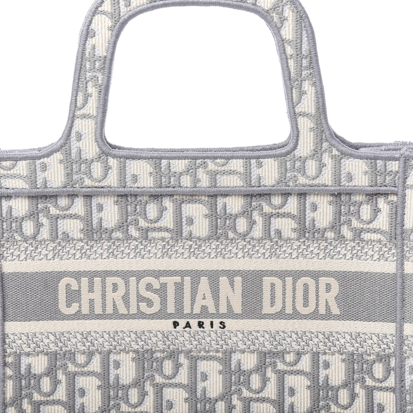 Oblique Mini Book Tote Grey Multicolor