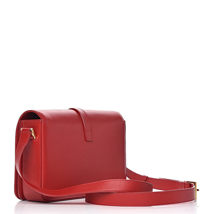 Saint Laurent Smooth Calfskin Medium Classic Monogram Universite Bag Red 3 of 20