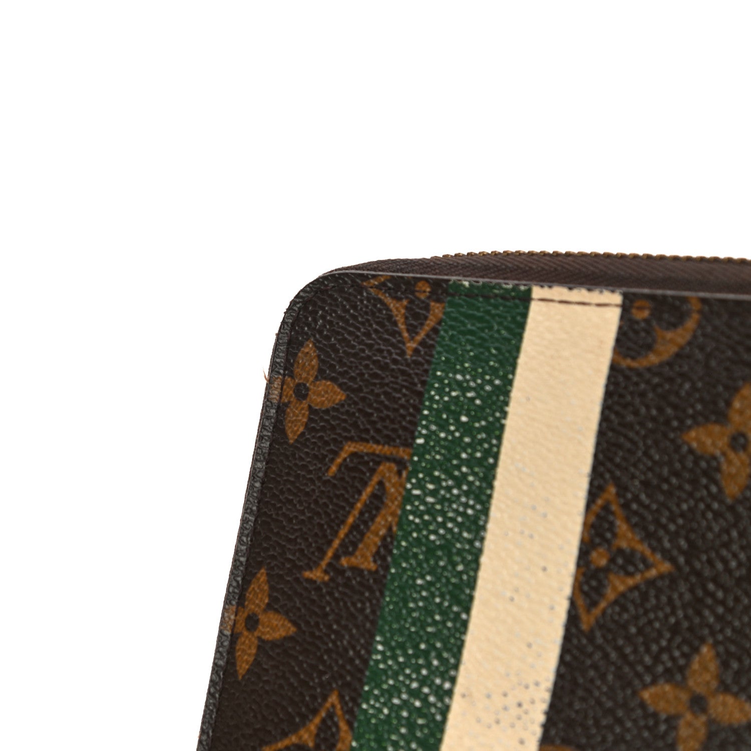 Louis Vuitton Monogram Groom Zippy Organizer Wallet Green 14 of 20