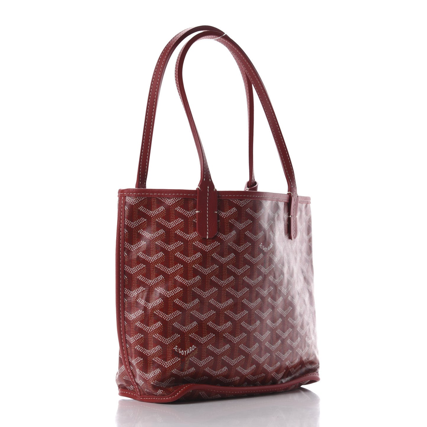 Goyardine Reversible Mini Anjou Red