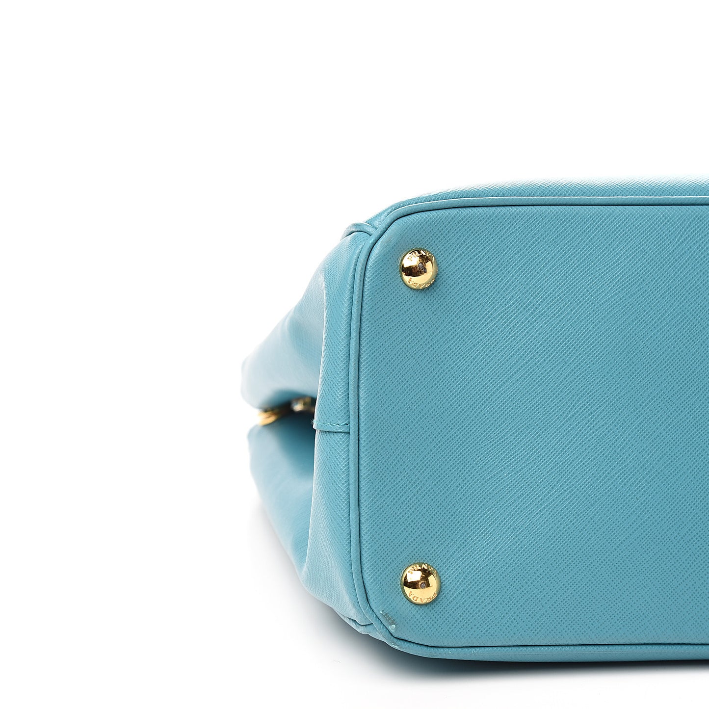 Saffiano Medium Galleria Double Zip Tote Turchese