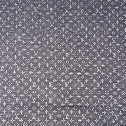 Louis Vuitton Silk Wool Monogram Denim Shawl Blue 1 of 5