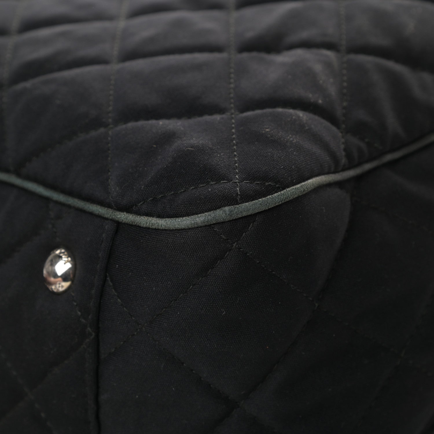 Prada Nylon Tessuto Impuntu Quilted Bowler Black 13 of 19