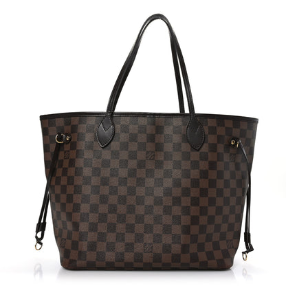 Louis Vuitton Damier Ebene Neo Neverfull MM Rose Ballerine 1 of 11
