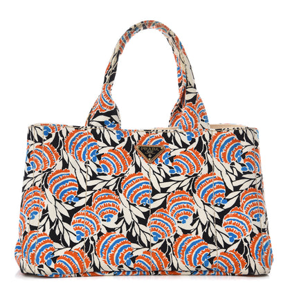 Prada Canapa Stampata Tote Black Mimosa 1 of 15