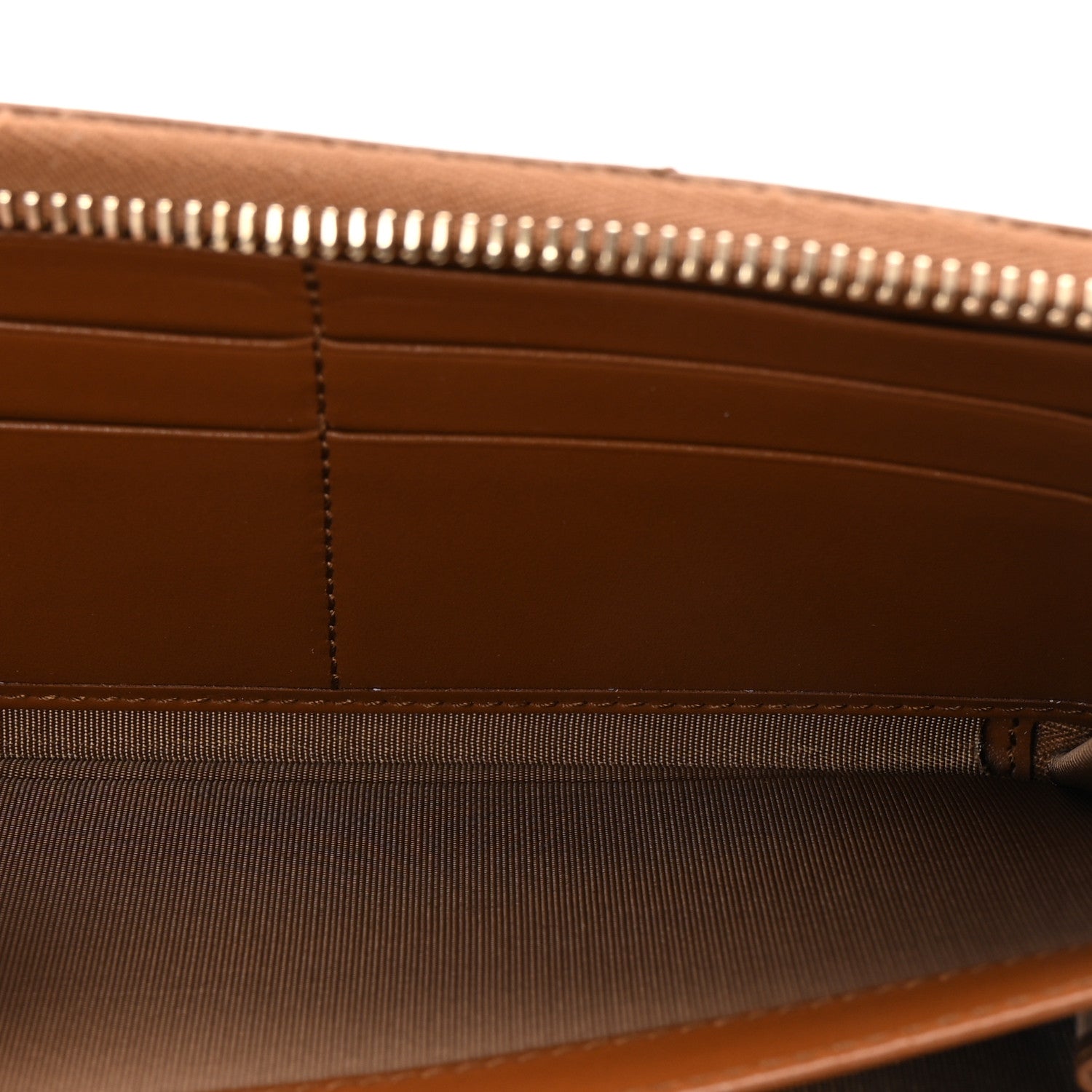 Gucci Calfskin Matelasse GG Marmont Zip Around Wallet Brown 5 of 7