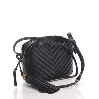 Saint Laurent Calfskin Matelasse Monogram Lou Camera Bag Black 3 of 10