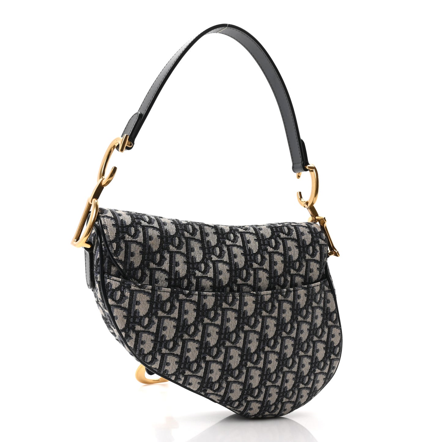 Oblique Saddle Bag Blue