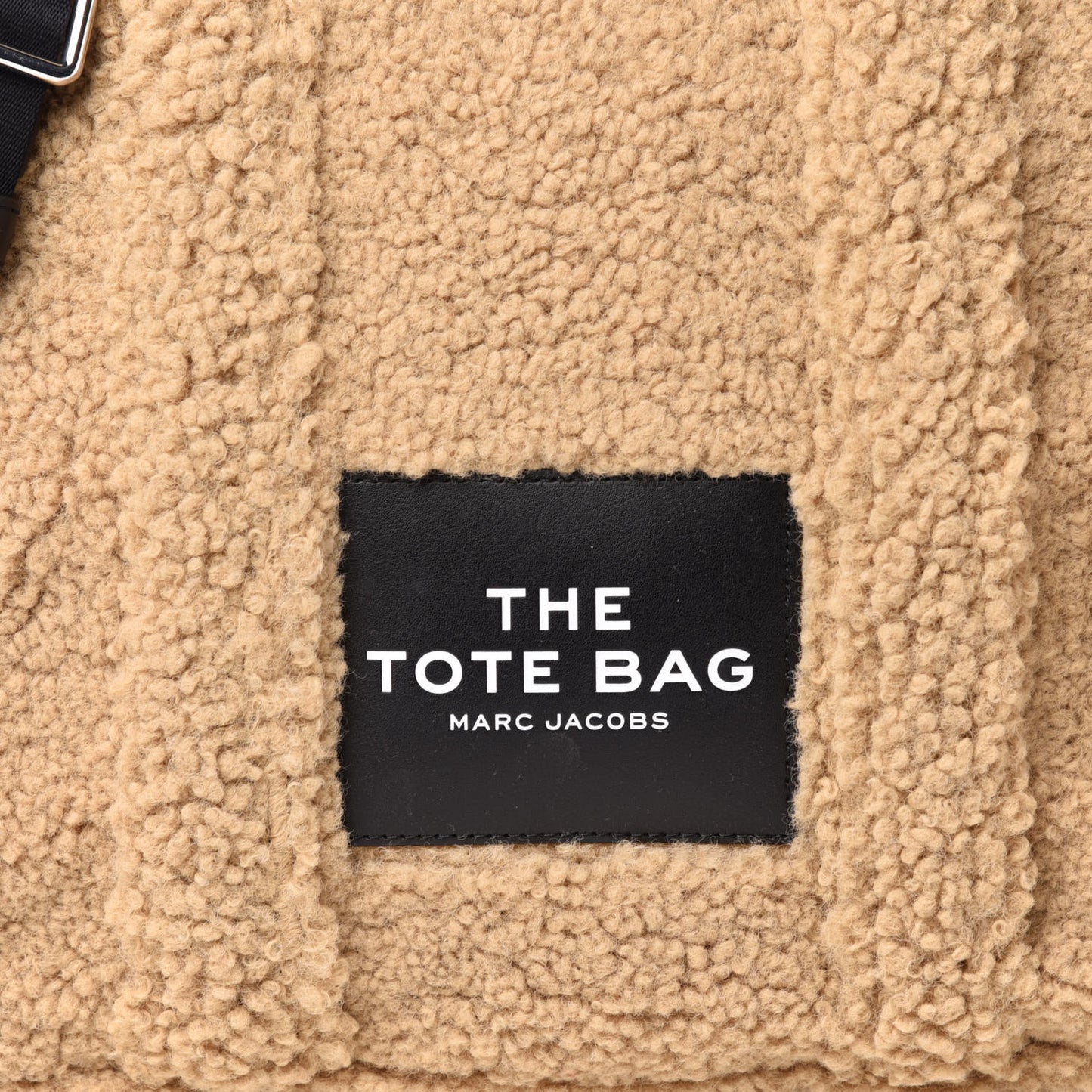 Polyester Cotton Medium The Teddy Traveler Tote Bag Beige