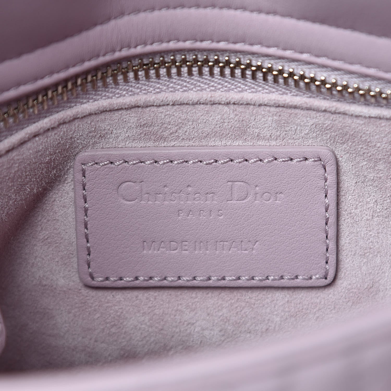 Christian Dior Ultra Matte Calfskin Cannage Mini Lady Dior Lavender 6 of 11