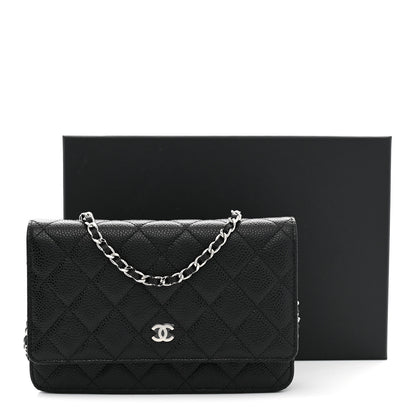 Chanel Caviar Quilted Wallet on Chain WOC Black 11 of 11