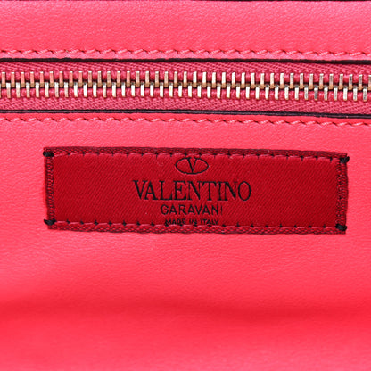 Valentino Garavani Vitello Small Rockstud Tote Raspberry 7 of 12