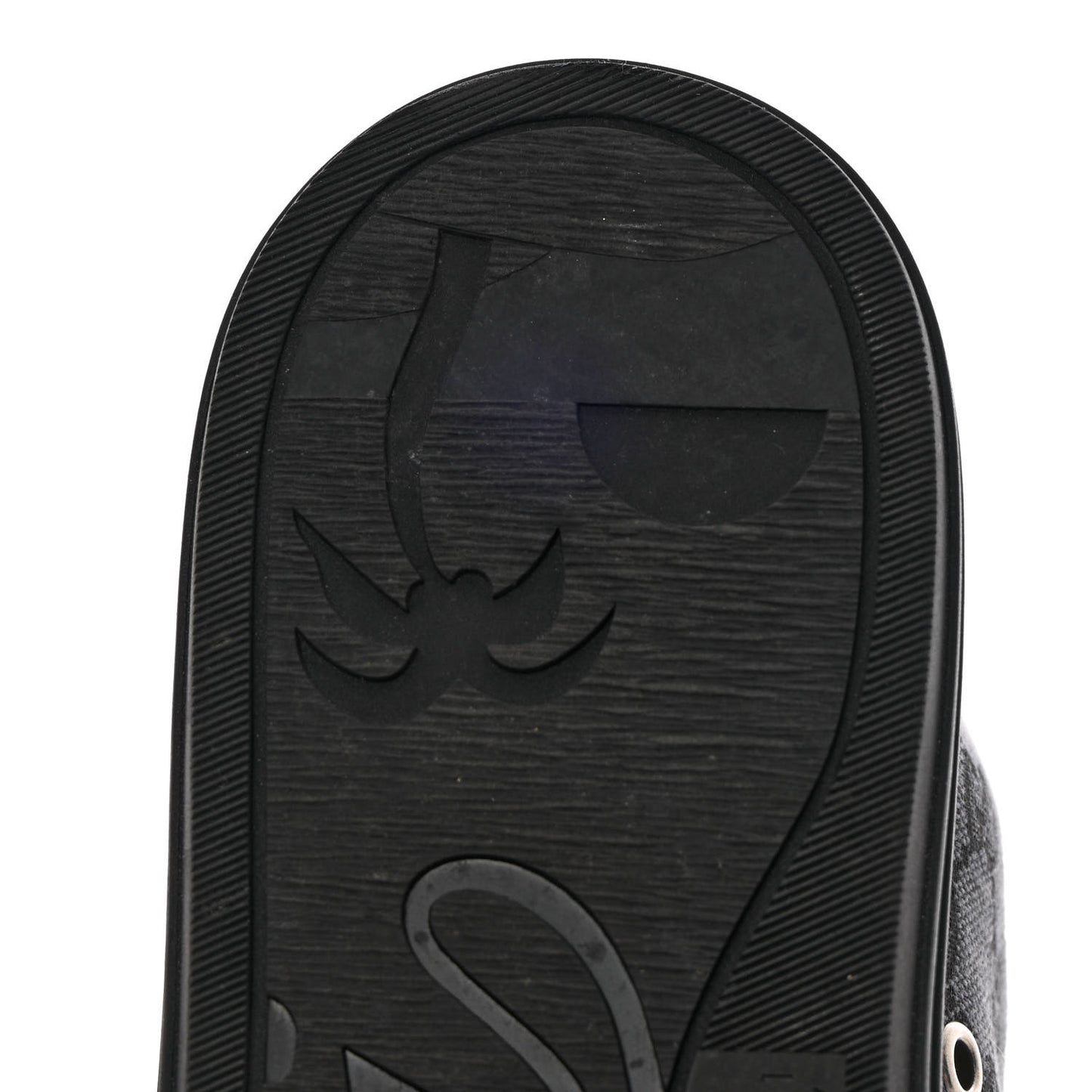 Monogram Mens High Top Sneakers 8 Black