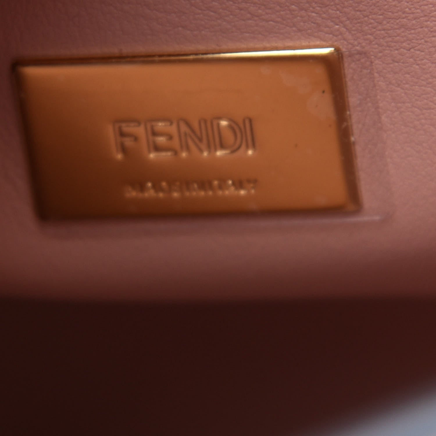 Fendi Vitello Tahiti Burro Medium Peekaboo Iconic Essentially Satchel Nuvola Rosa Bourbon 7 of 11