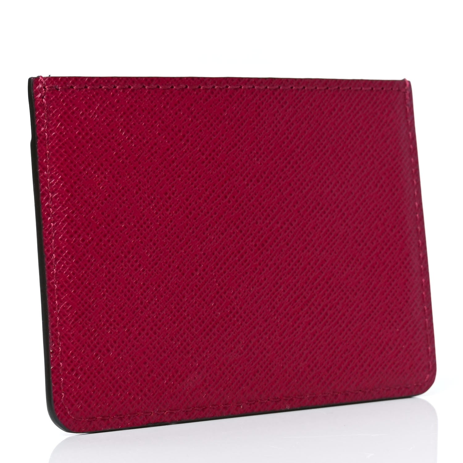 Louis Vuitton Calfskin Jeanne Wallet Card Holder Insert Fuchsia 3 of 8