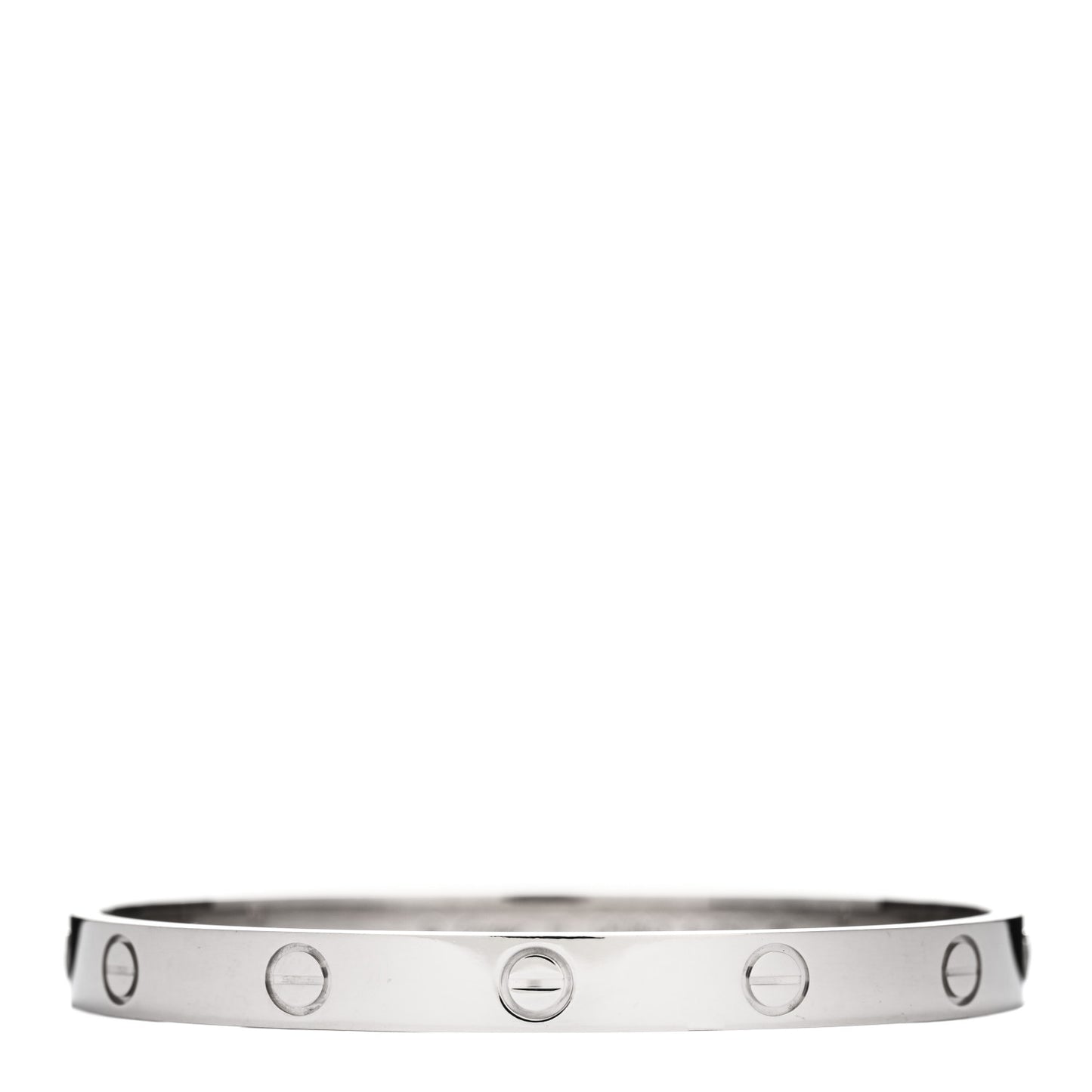 18K White Gold LOVE Bracelet 17