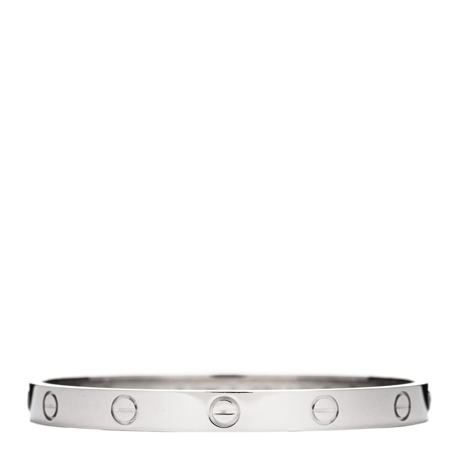 Cartier 18K White Gold LOVE Bracelet 17 1 of 5
