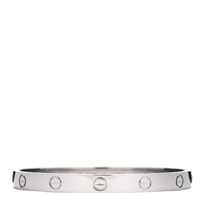 Cartier 18K White Gold LOVE Bracelet 17 1 of 5