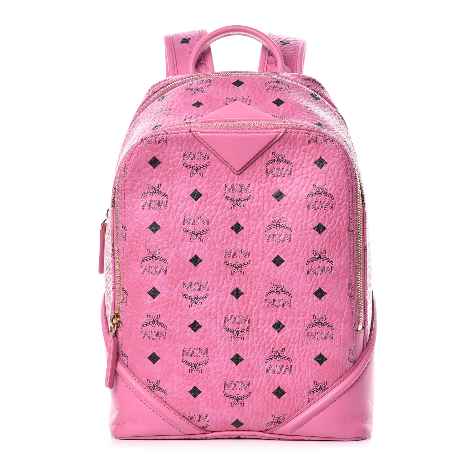 MCM Visetos Small Duke Backpack Pink 1 of 10