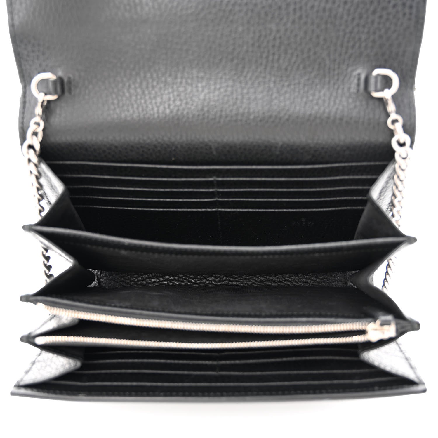 Gucci Calfskin Mini Dionysus Chain Wallet Black 5 of 15
