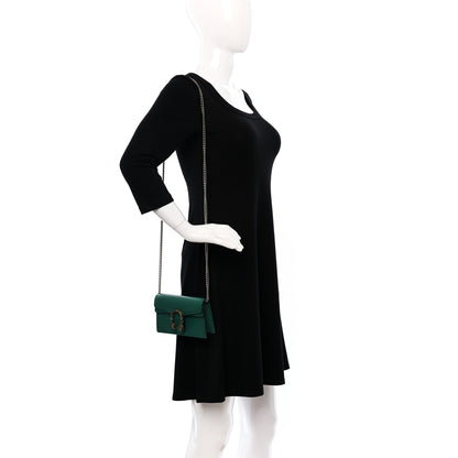 Gucci Calfskin Super Mini Dionysus Shoulder Bag Emerald 2 of 9
